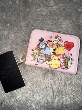 Disney Pink Winnie the Pooh Character Zip Wallet